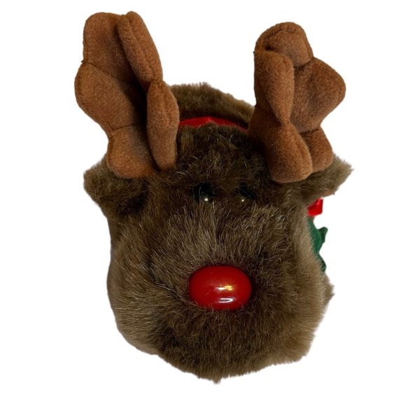 Swibco Puffkins Moosletoe Moose Small Reindeer Plush 1994 - Picture 1 of 12